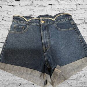 Hayden Scallop Top Jean Shorts P63004S NWT Boutique
